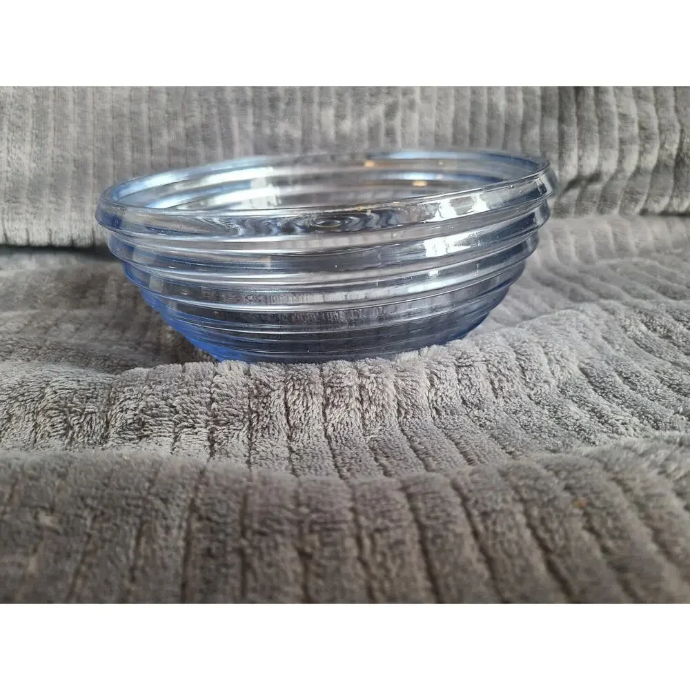 Vintage Anchor Hocking Manhattan ribbed pattern glass 6